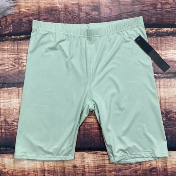 SALE Sage Green Bike Shorts Super Soft Short - Picture 2 of 4